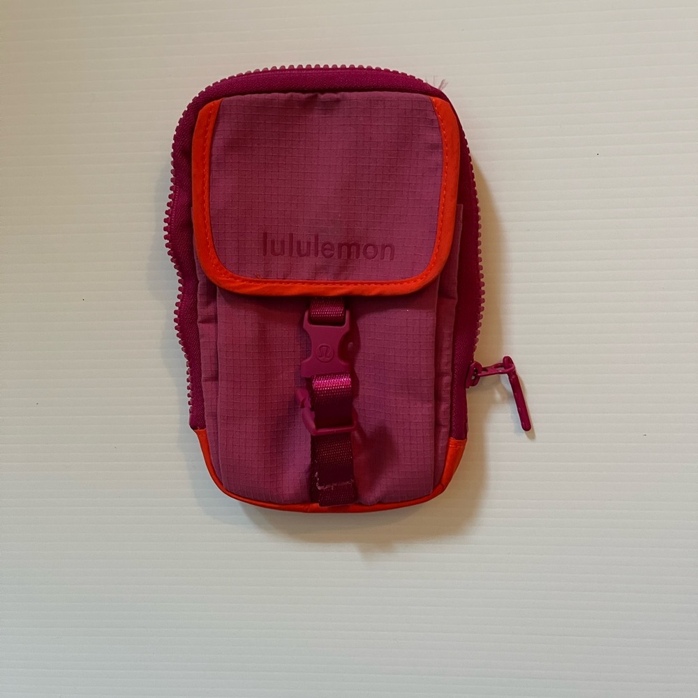 Lululemon Vibrant Pink and Red Pouch